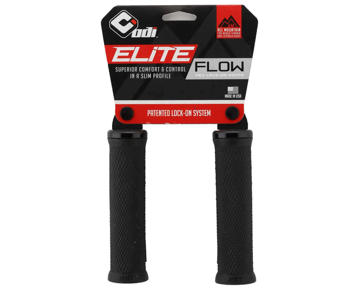 ODI Elite Flow Lock-On Grips (Black) - view 2